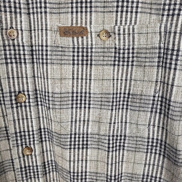 Woolrich flannel plaid button down mens large - Picture 8 of 10